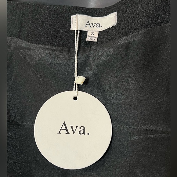 Faux Leather Trim Skirt - Picture 6 of 6